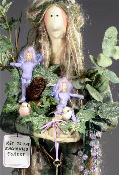 detail of Key to the Enchanted Forest